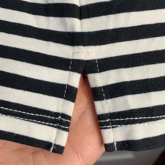 Kate Spade Striped Keyhole Bow Back White Top Tank W-079 Sz S - Picture 5 of 8